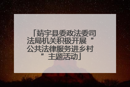 靖宇县委政法委司法局机关积极开展“公共法律服务进乡村”主题活动